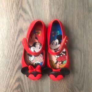 Mini Melissa Minnie and Mickey Shoes 11